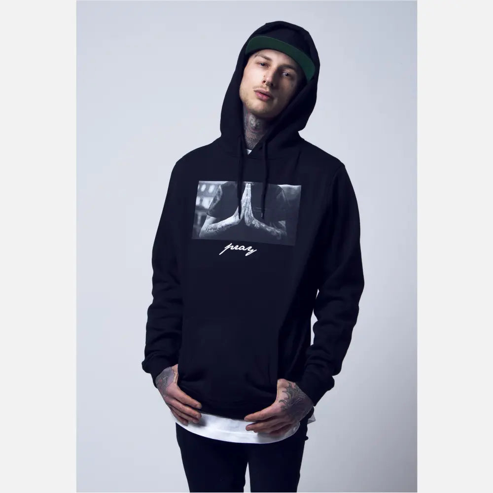 Mister Tee - Pray Men's Hoodie by Grin Entertainment Store