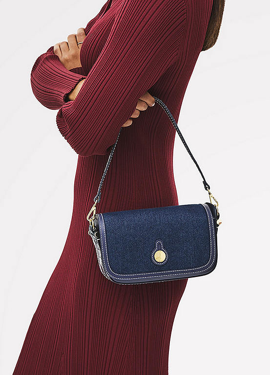 Radley London Bathurst Mews - Indigo Denim Small Flapover Crossbody Bag