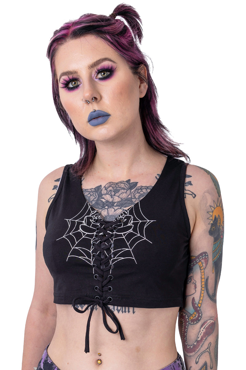 Rockabella Black Widow Top