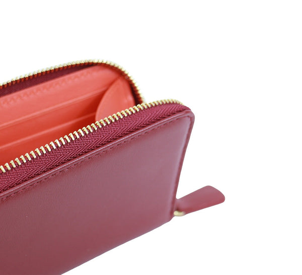 Small Clare Contrast Zip Card Case