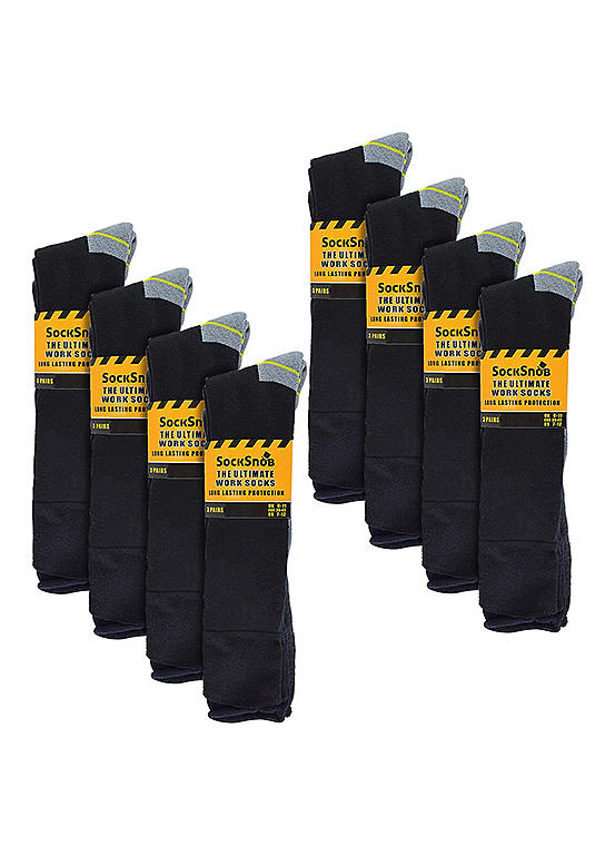 Sock Snob 24 Pairs Men’s Durable Knee High Work Socks