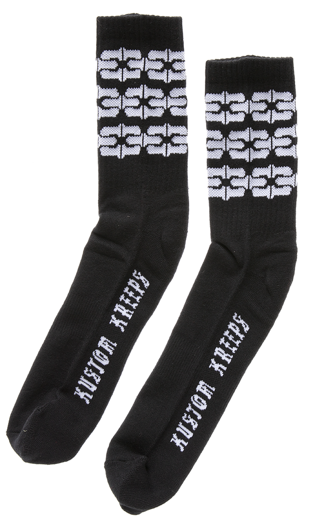 Kustom Kreeps - Gothic Guys Chain Black Socks by Grin Entertainment Store
