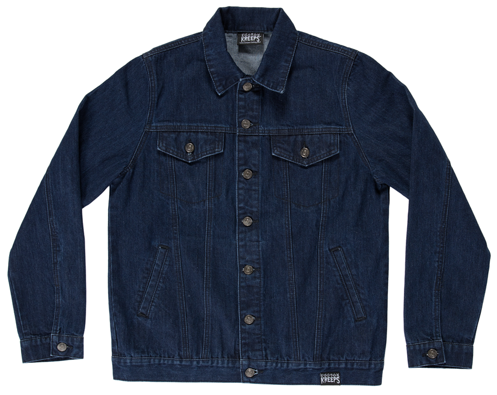 Kustom Kreeps - Rockabilly Moto Blue Jacket by Grin Entertainment Store