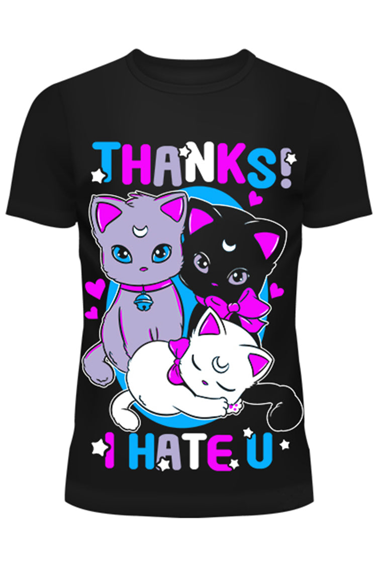 Cupcake Cult Thanks I Hate U Cat TShirt