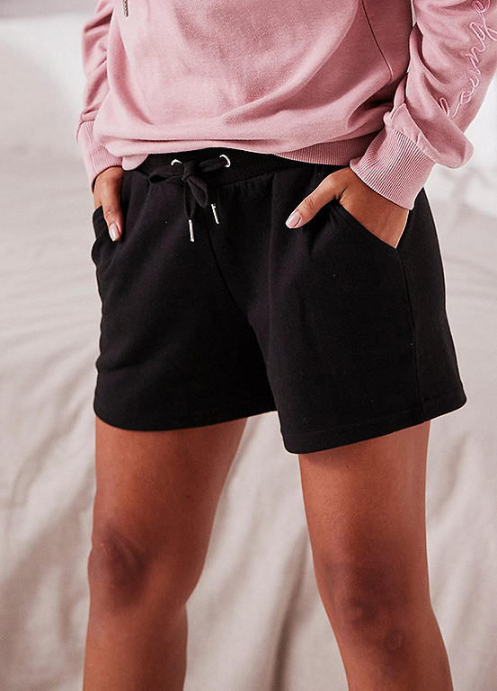 Vivance Drawstring Sweat Shorts
