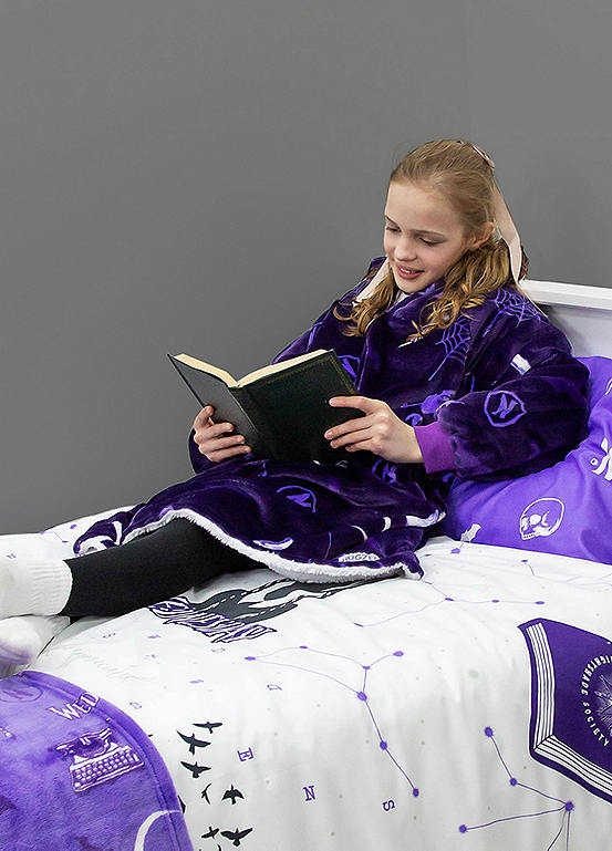 Wednesday Destined Hugzee - Wearable Hooded Fleece Blanket