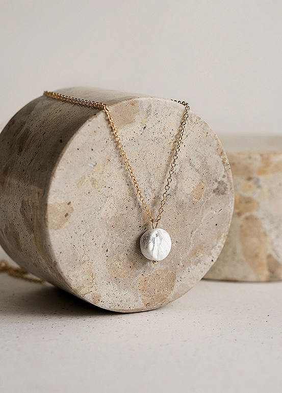Xander Kostroma Howlite Circle Pendant Necklace