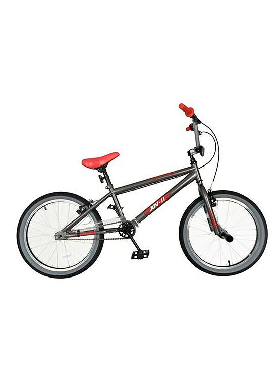 XN 11 BMX Spoked Bike - 20 Inch - Graphite/Grey/Red