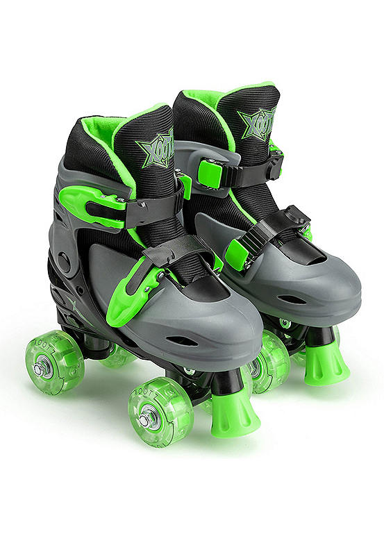 Xootz LED Quad Skates - Green