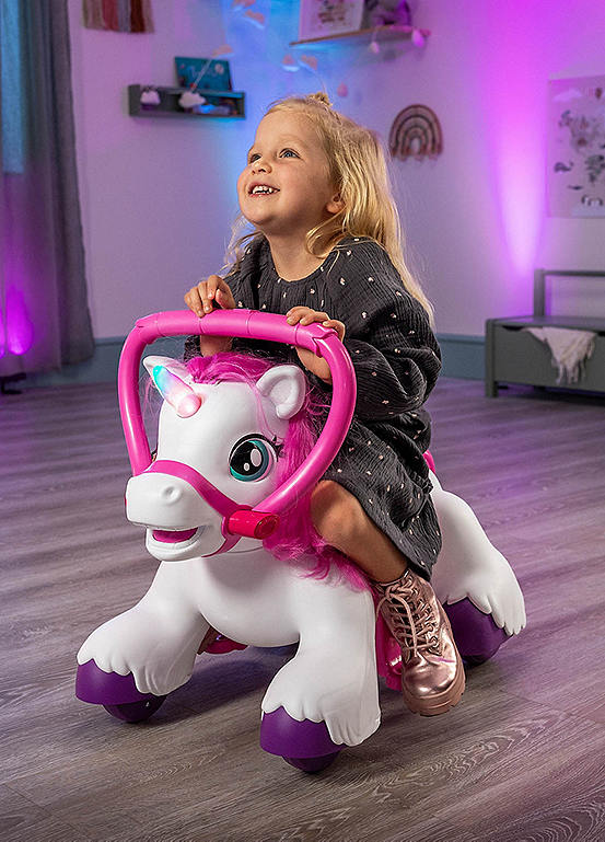 Xootz Magic Unicorn Electric Ride-On - White