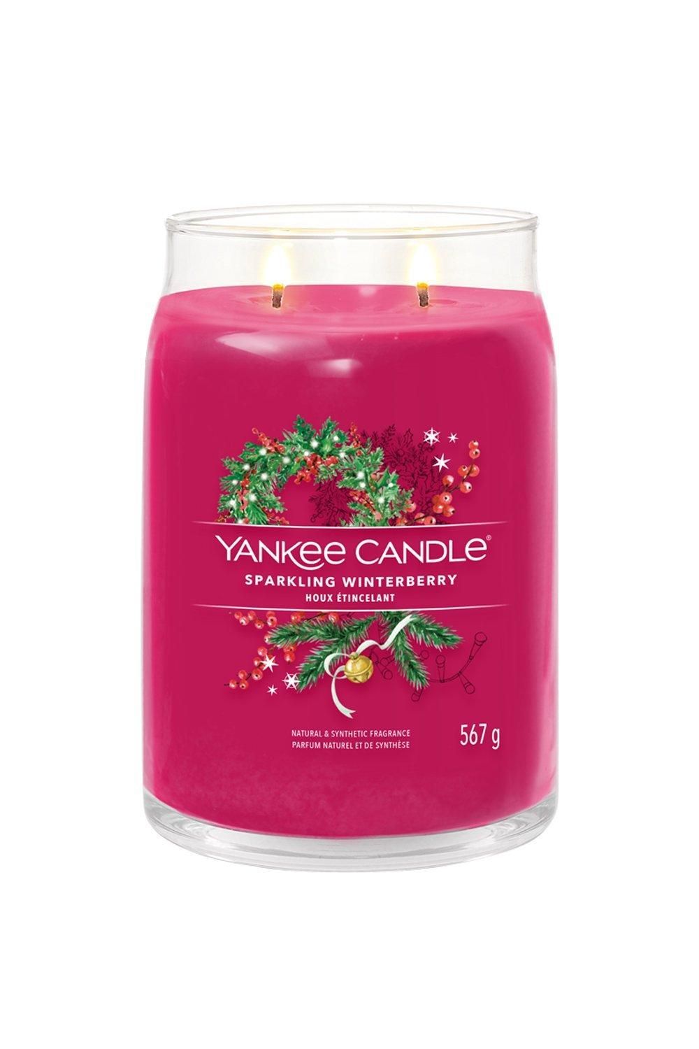 Sparkling Winterberry Signature Large Jar Candle