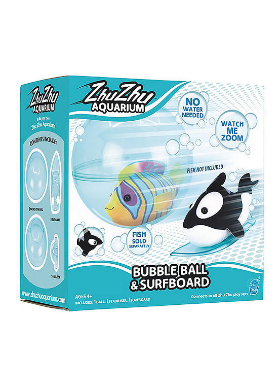 Zhu Zhu Aquarium Bubble Ball & Surfboard
