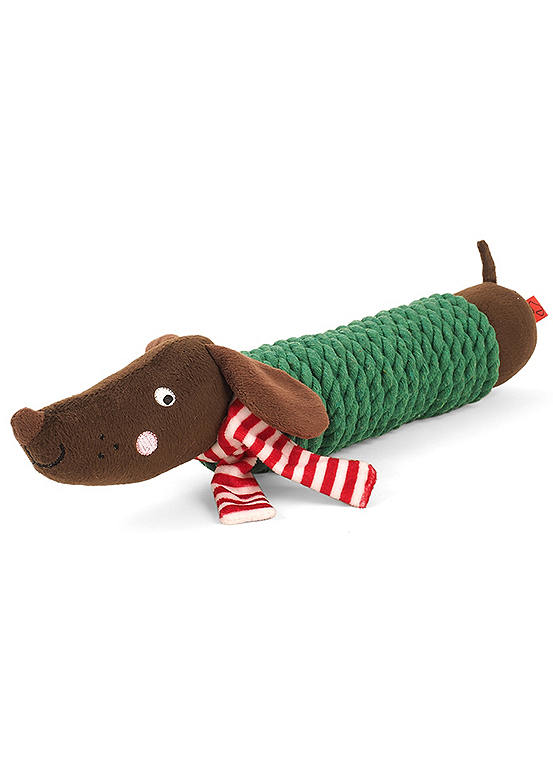 Zoon Christmas Frankie Sausage Dog Toy